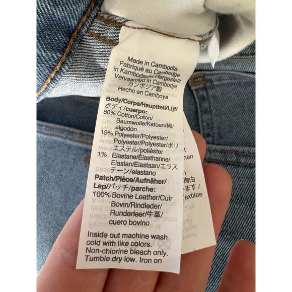 Madewell 10" High-Rise Skinny Crop Jeans Womens Size 28 Medium Wash Blue Denim - Picture 3 of 7